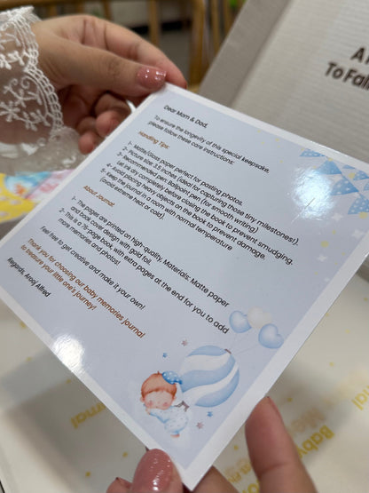 Baby Memories Journal Skyblue Color