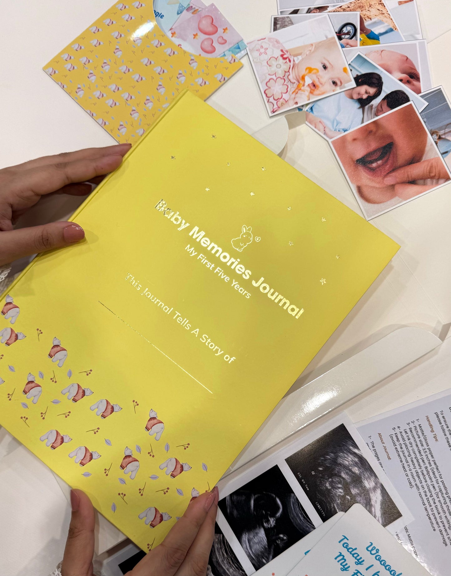 Baby Memories Journal Yellow Color