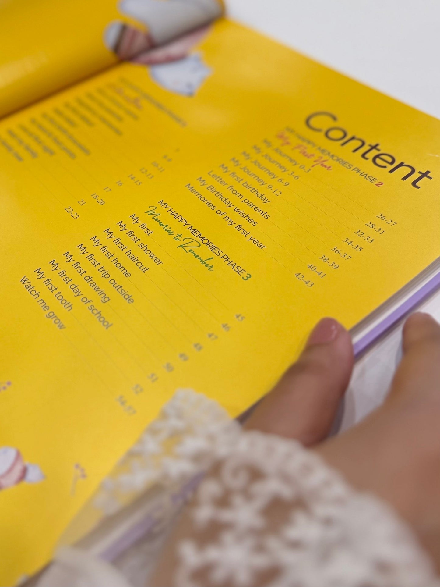 Baby Memories Journal Yellow Color