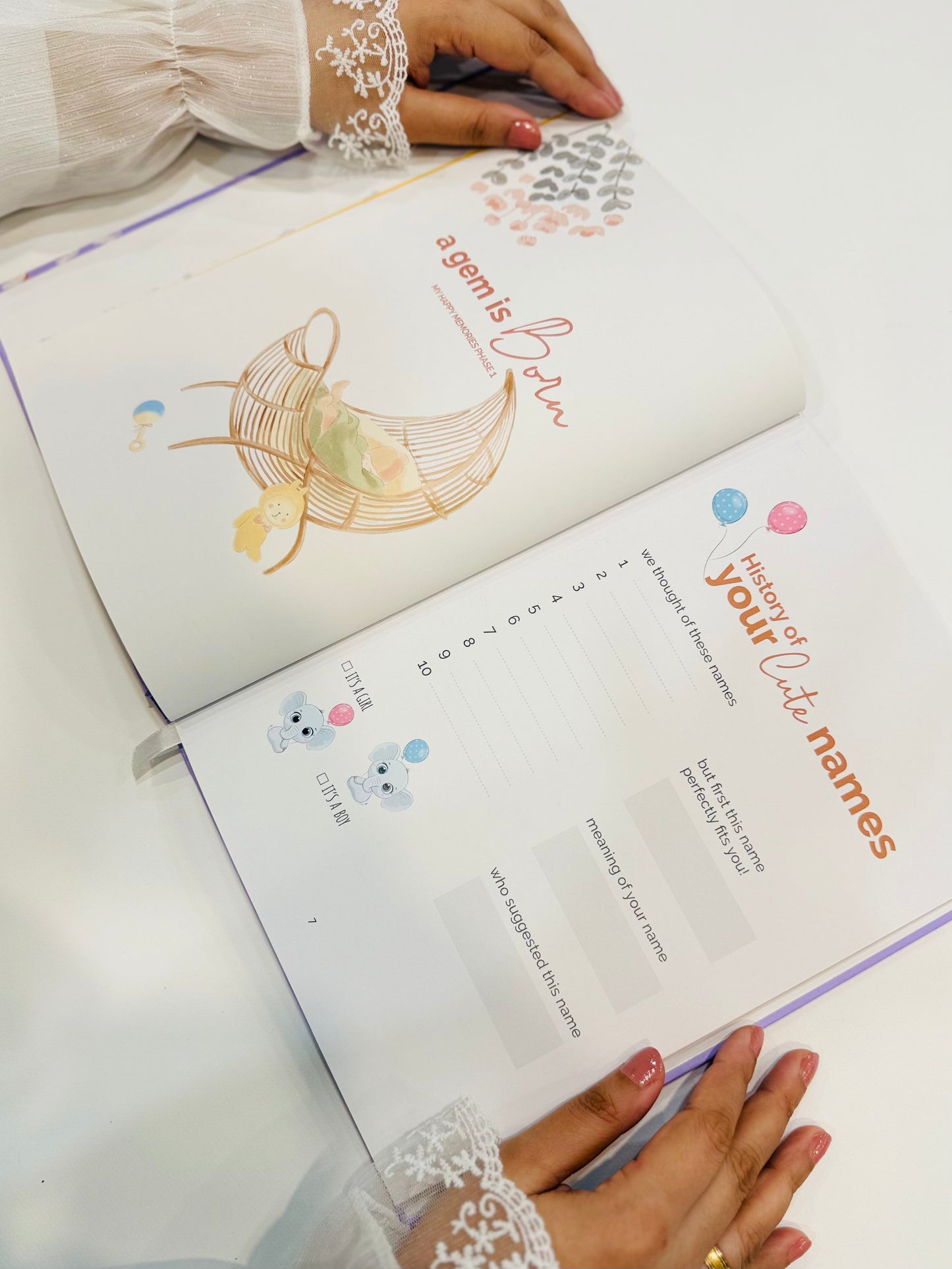 Baby Memories Journal Yellow Color