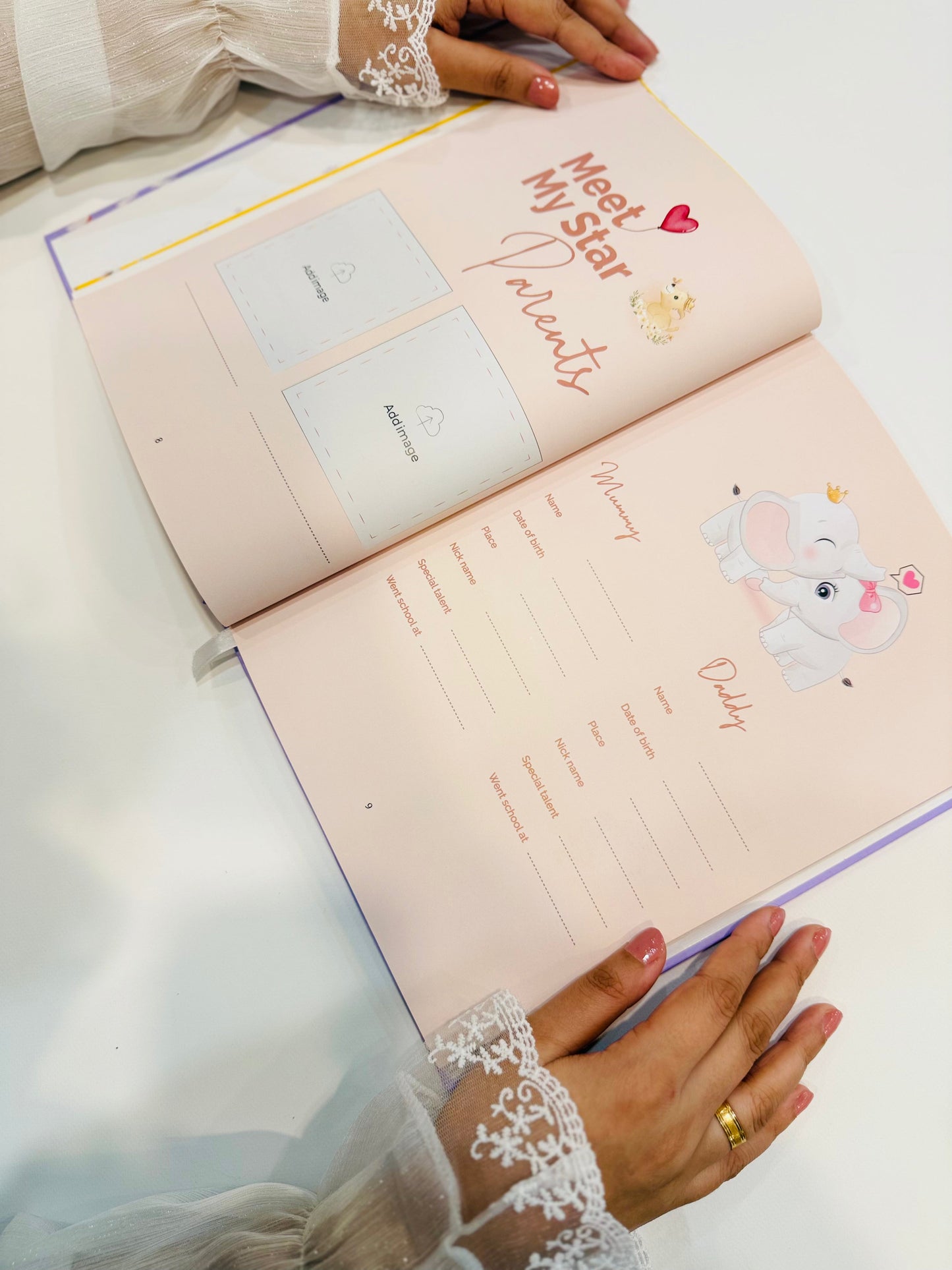 Baby Memories Journal Light Pink Color