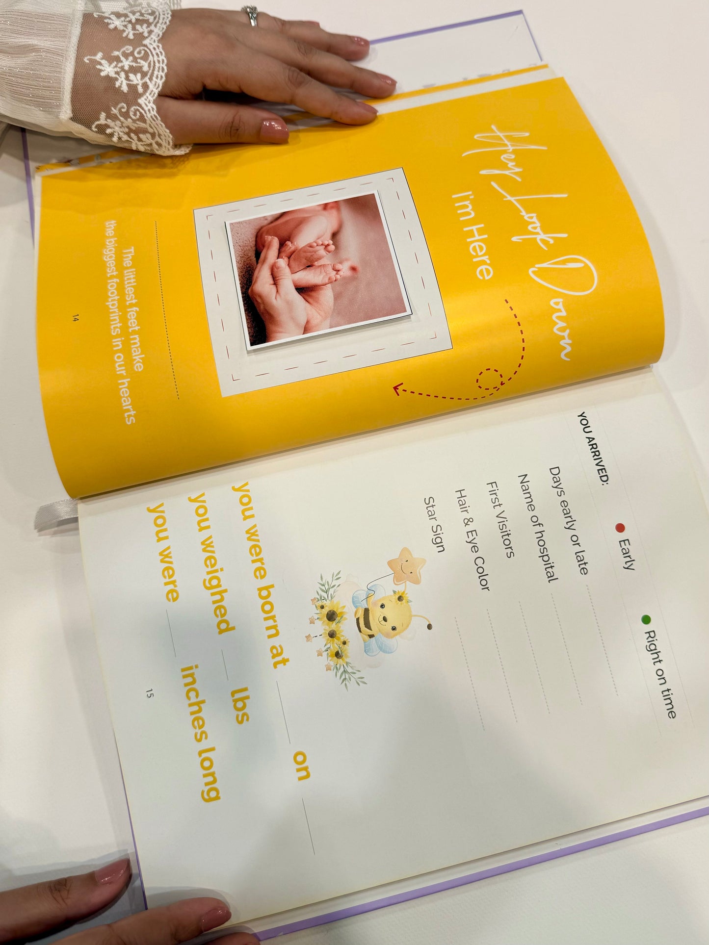 Baby Memories Journal Yellow Color