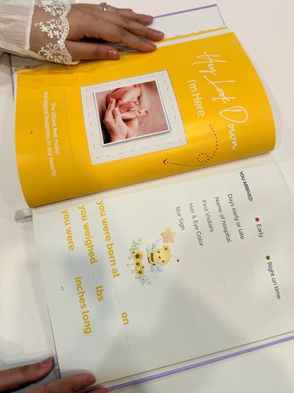 Baby Memories Journal Yellow Color