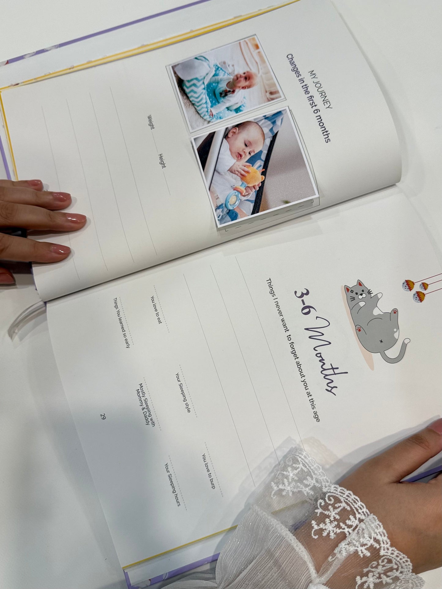 Baby Memories Journal Lilac Color