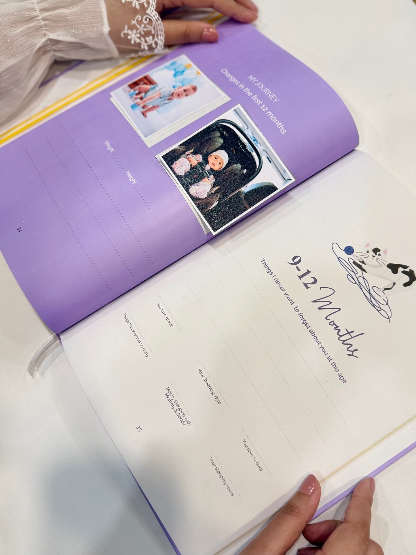 Baby Memories Journal Yellow Color