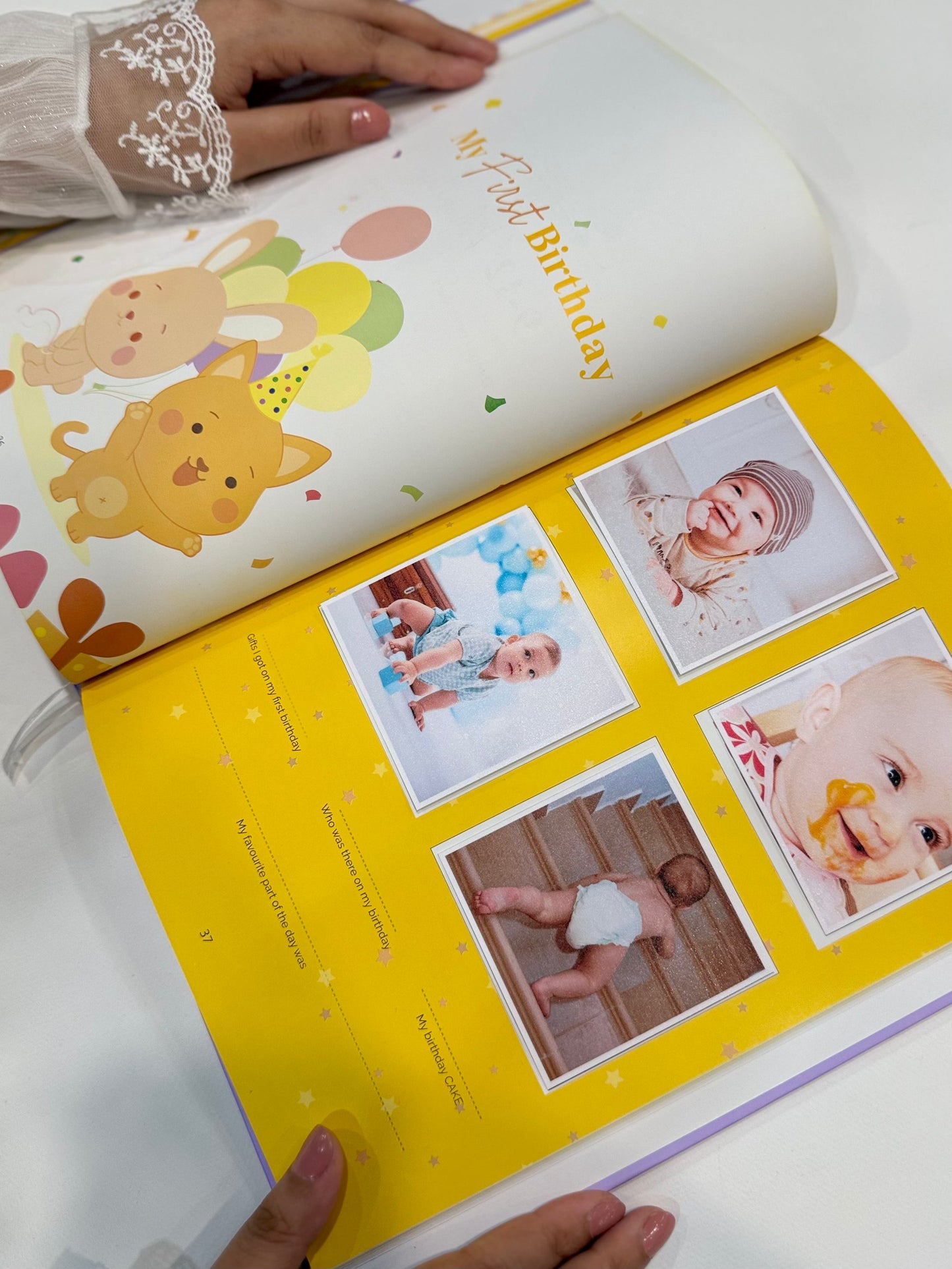 Baby Memories Journal Yellow Color